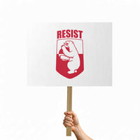 Greenland Resist Protest Sign Stand With Greenlanders