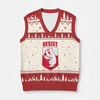 Greenland Resist V-Neck Knit Sweater Vest Stand With Greenlanders