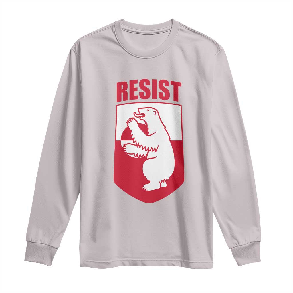 Greenland Resist Long Sleeve Shirt Stand With Greenlanders