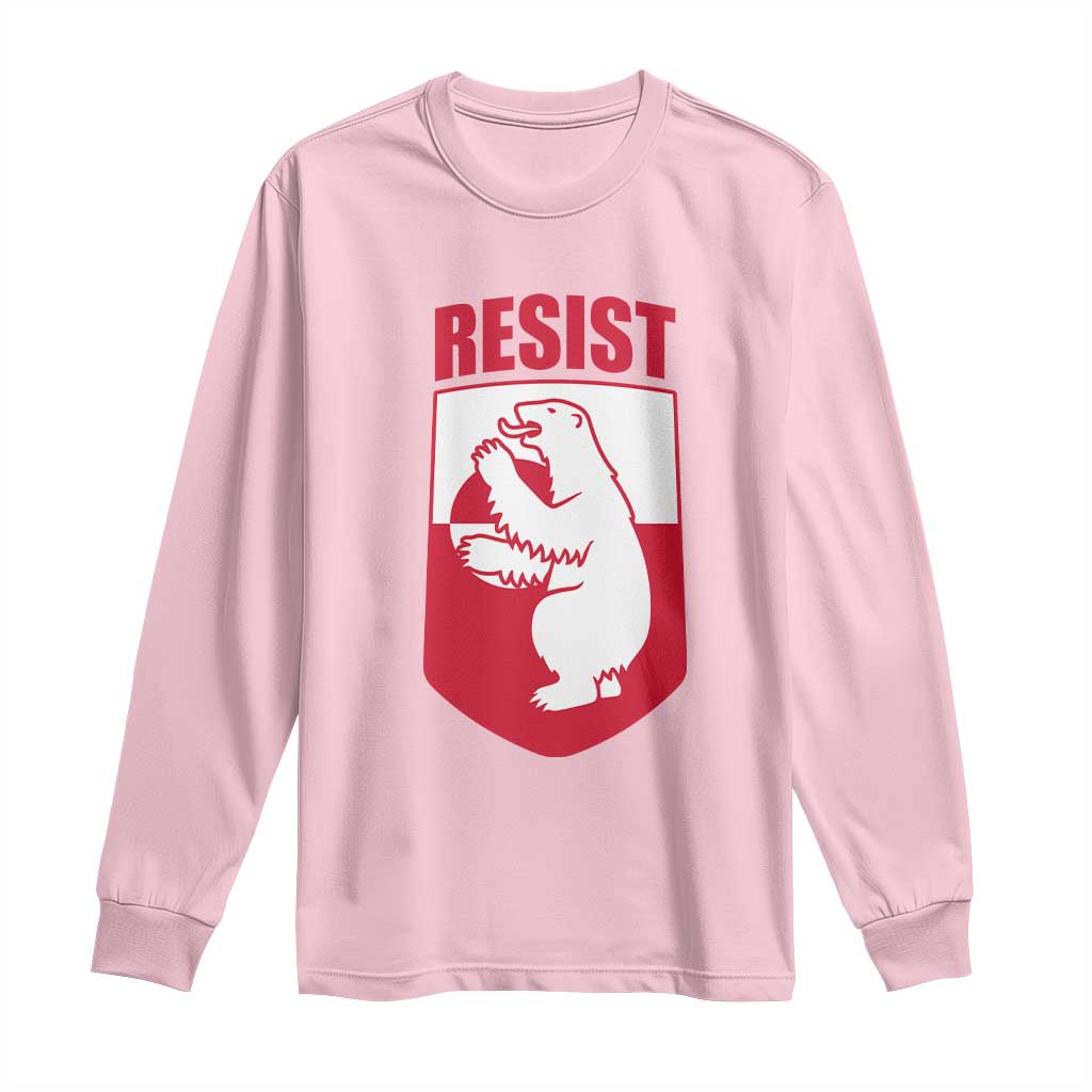 Greenland Resist Long Sleeve Shirt Stand With Greenlanders