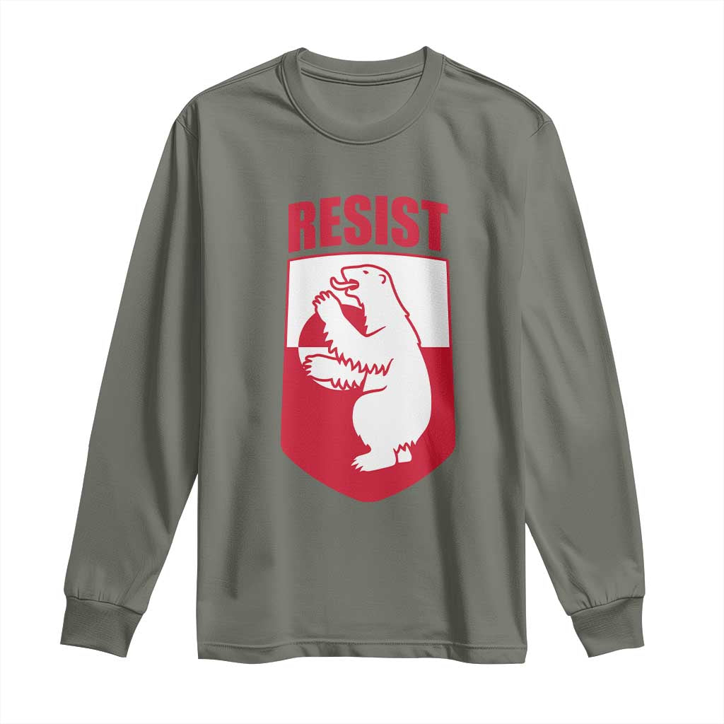 Greenland Resist Long Sleeve Shirt Stand With Greenlanders