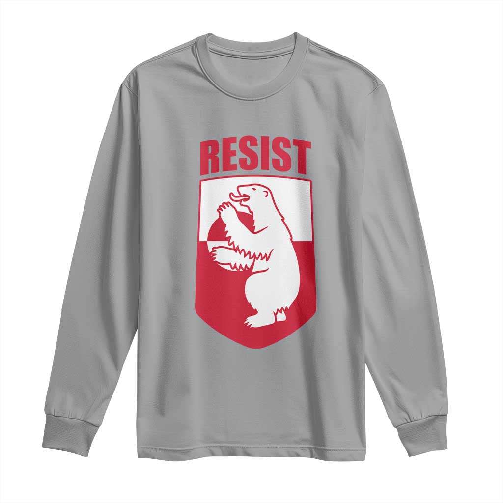 Greenland Resist Long Sleeve Shirt Stand With Greenlanders