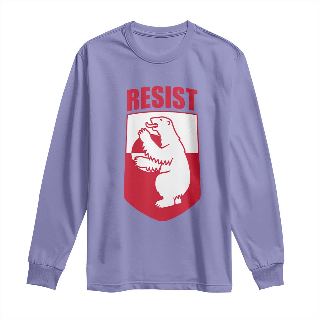 Greenland Resist Long Sleeve Shirt Stand With Greenlanders