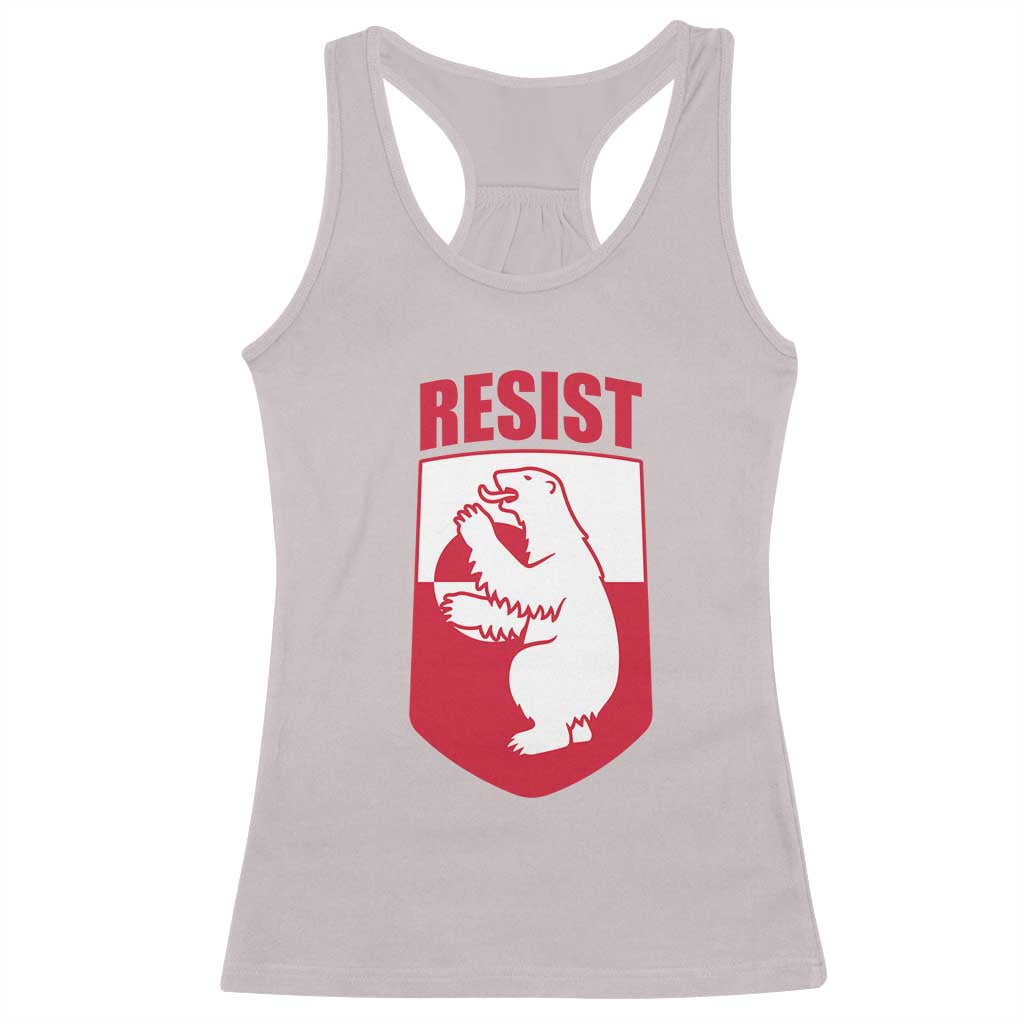 Greenland Resist Racerback Tank Top Stand With Greenlanders