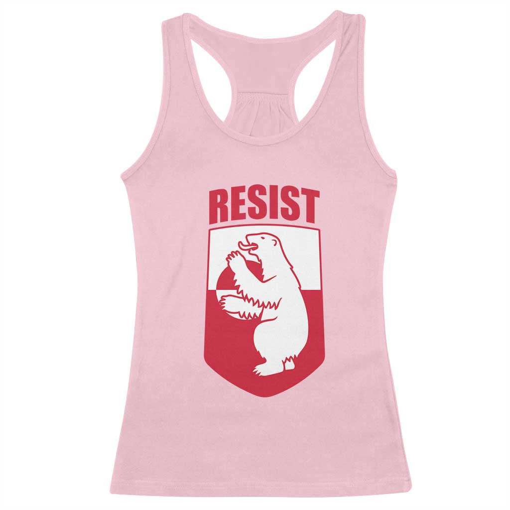 Greenland Resist Racerback Tank Top Stand With Greenlanders