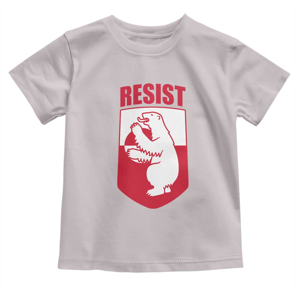 Greenland Resist Toddler T Shirt Stand With Greenlanders