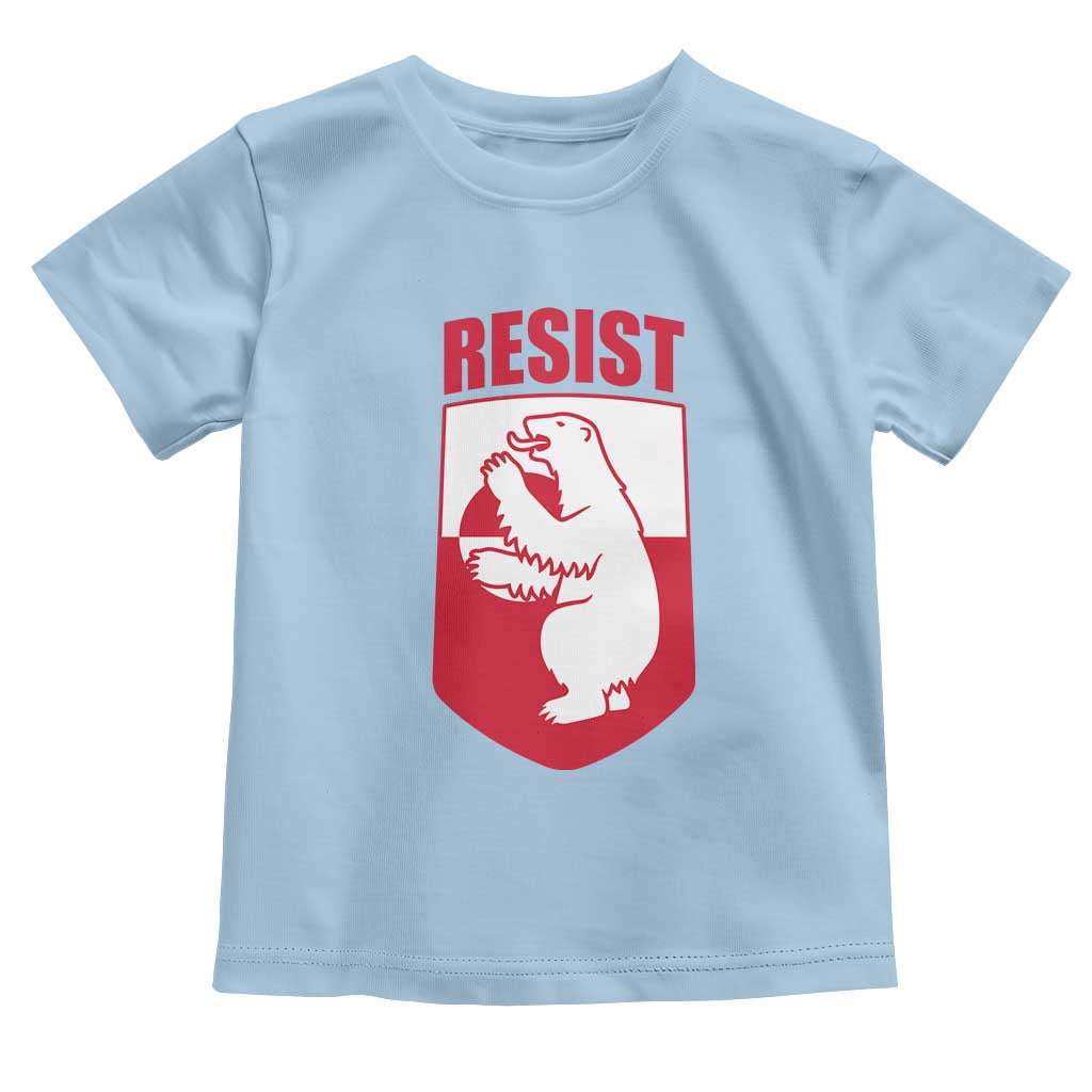 Greenland Resist Toddler T Shirt Stand With Greenlanders