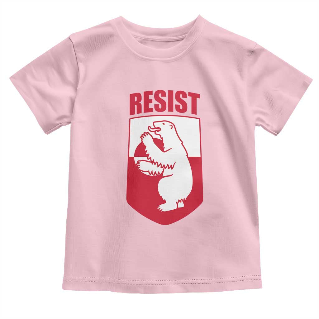 Greenland Resist Toddler T Shirt Stand With Greenlanders