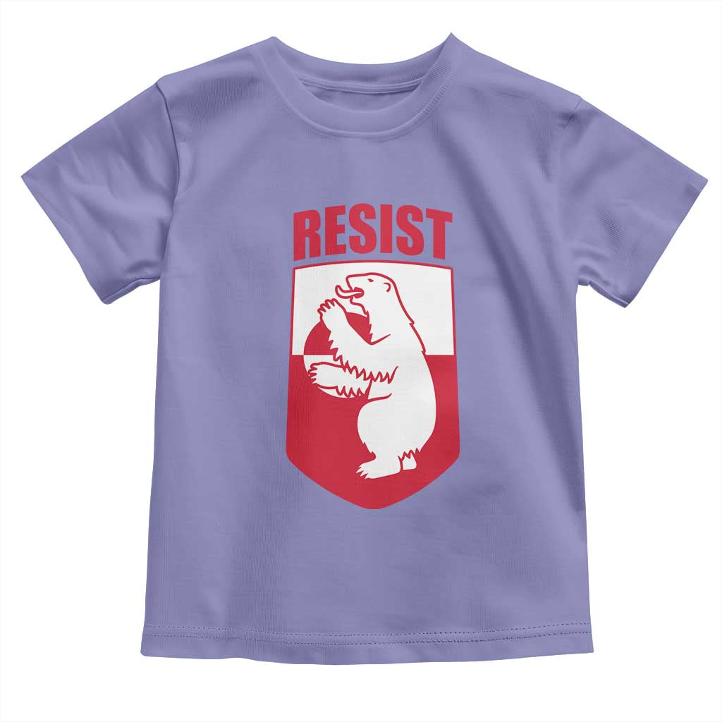 Greenland Resist Toddler T Shirt Stand With Greenlanders