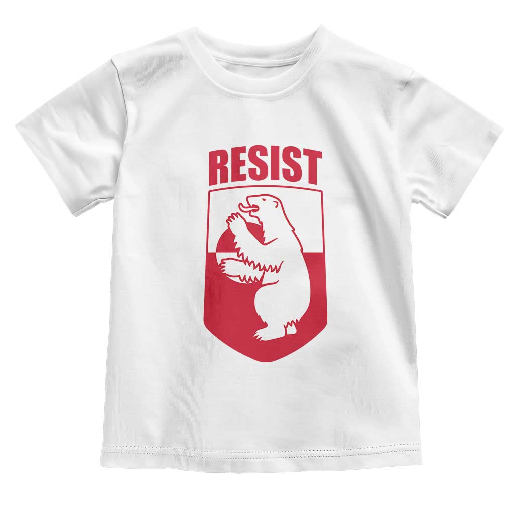Greenland Resist Toddler T Shirt Stand With Greenlanders