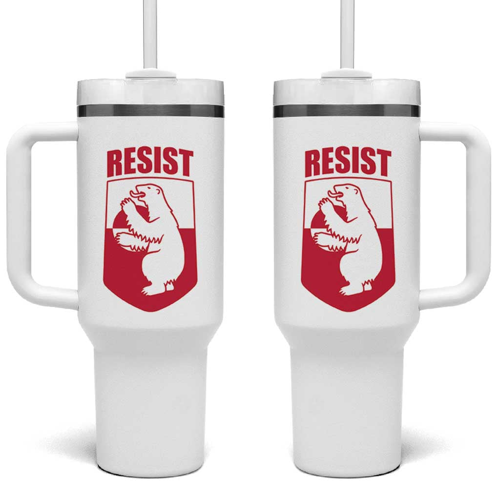 Greenland Resist Tumbler With Handle Stand With Greenlanders