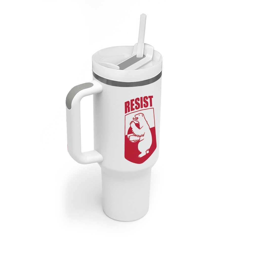 Greenland Resist Tumbler With Handle Stand With Greenlanders