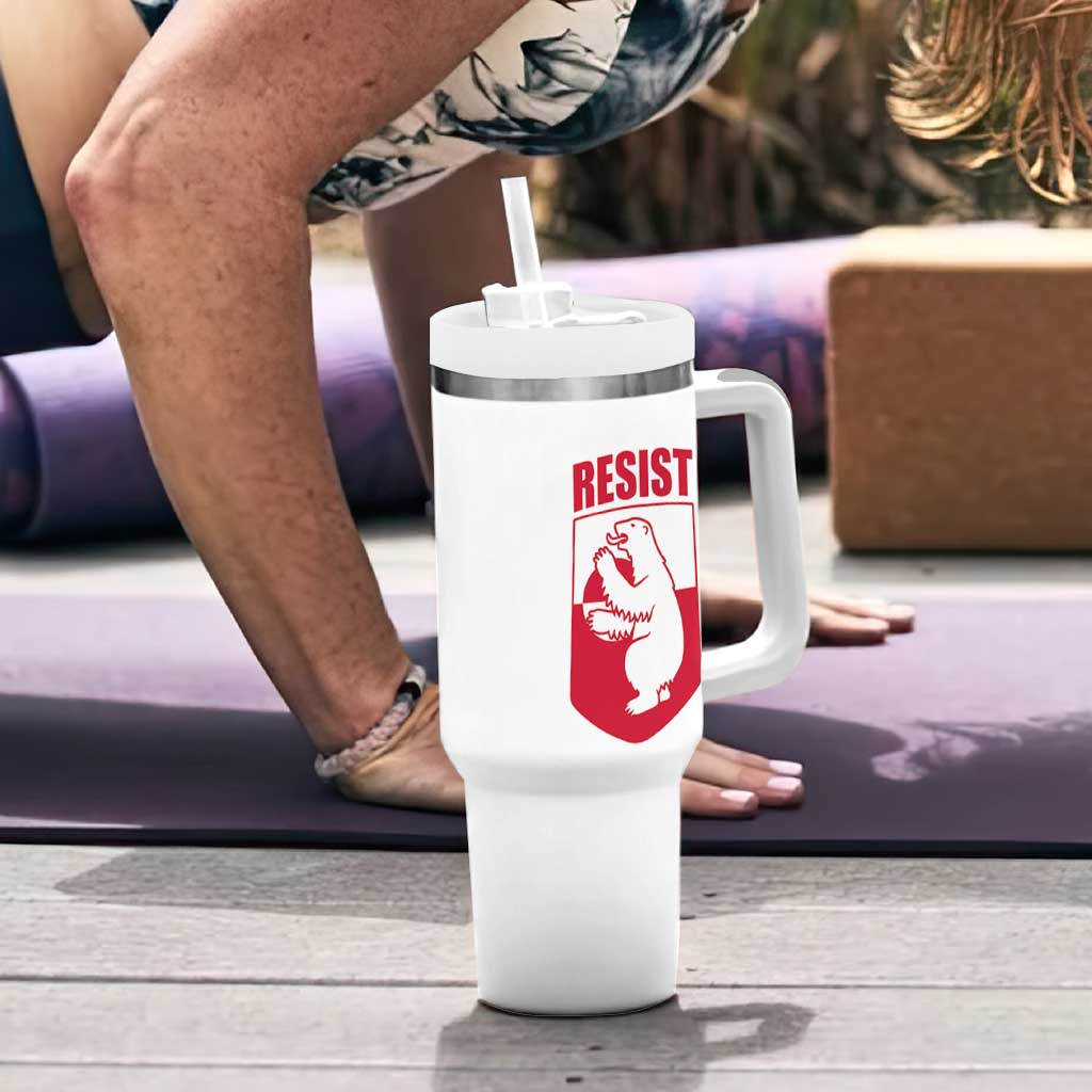 Greenland Resist Tumbler With Handle Stand With Greenlanders