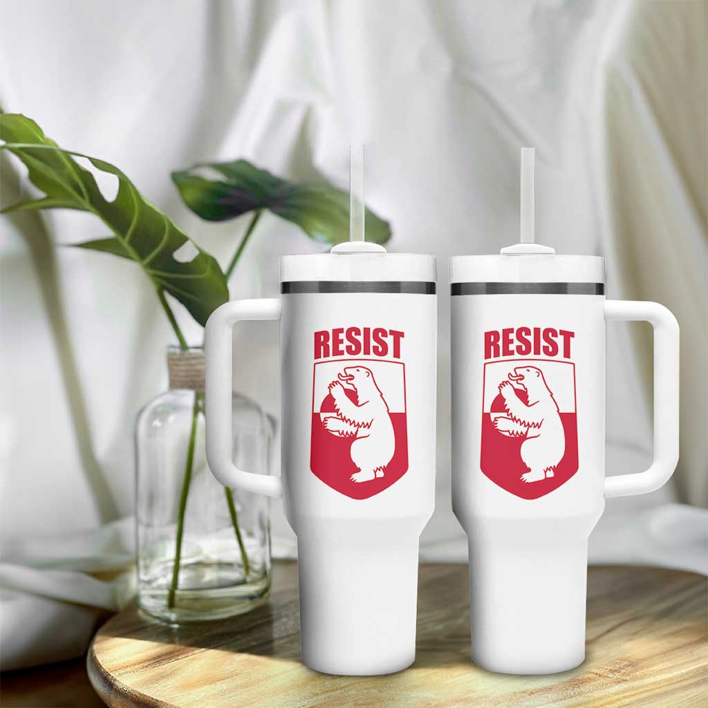 Greenland Resist Tumbler With Handle Stand With Greenlanders