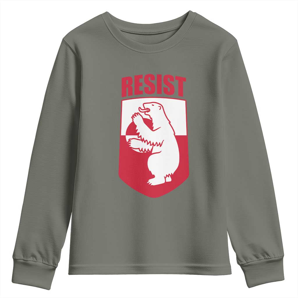 Greenland Resist Youth Sweatshirt Stand With Greenlanders