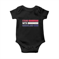 Vintage Retro Stand With Greenland Baby Onesie Support Greenlander Gift