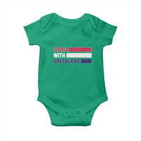 Vintage Retro Stand With Greenland Baby Onesie Support Greenlander Gift