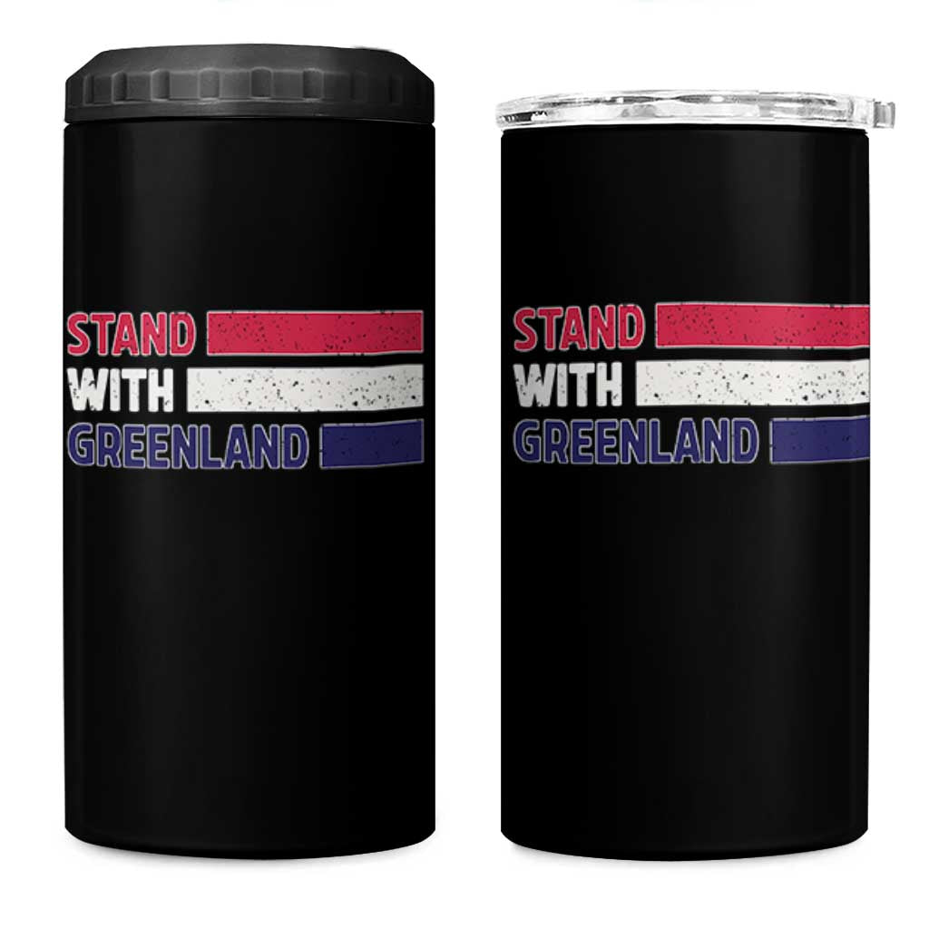 Vintage Retro Stand With Greenland 4 in 1 Can Cooler Tumbler Support Greenlander Gift