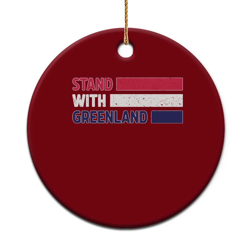 Vintage Retro Stand With Greenland Ceramic Ornament Support Greenlander Gift