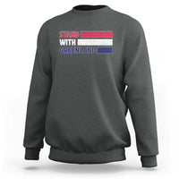 Vintage Retro Stand With Greenland Sweatshirt Support Greenlander Gift