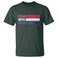 Vintage Retro Stand With Greenland T Shirt Support Greenlander Gift