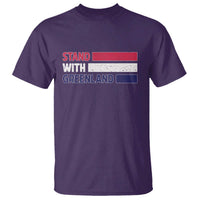 Vintage Retro Stand With Greenland T Shirt Support Greenlander Gift