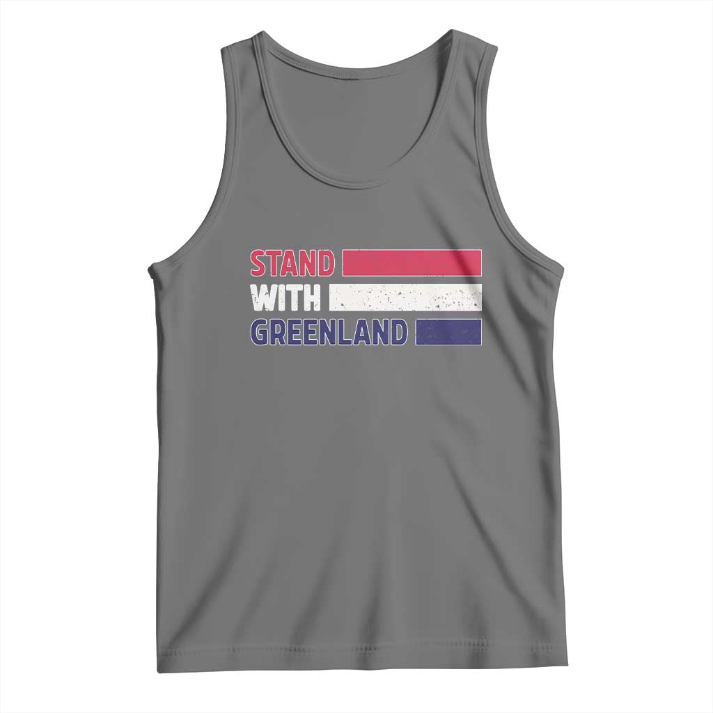 Vintage Retro Stand With Greenland Tank Top Support Greenlander Gift