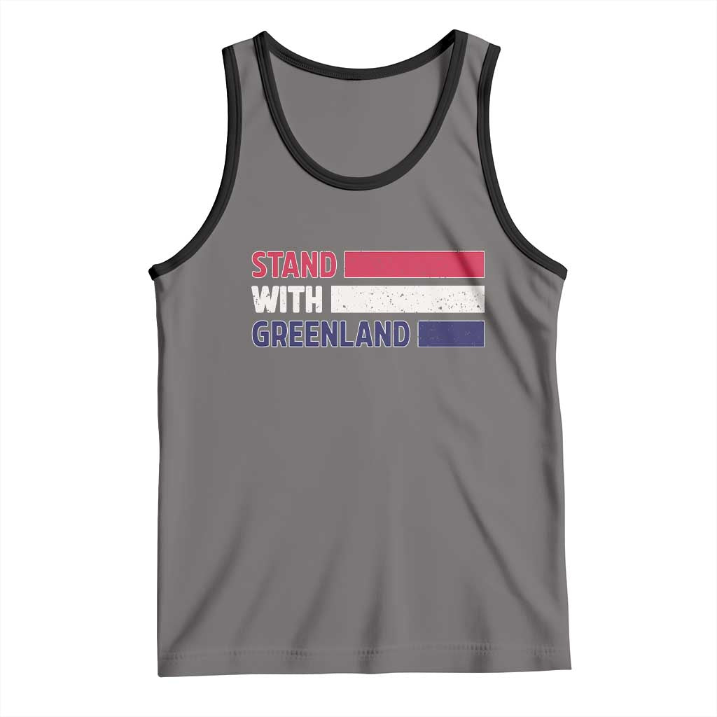 Vintage Retro Stand With Greenland Tank Top Support Greenlander Gift