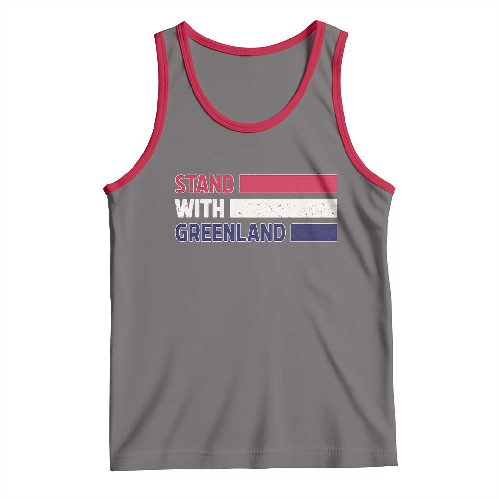 Vintage Retro Stand With Greenland Tank Top Support Greenlander Gift