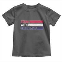 Vintage Retro Stand With Greenland Toddler T Shirt Support Greenlander Gift