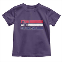 Vintage Retro Stand With Greenland Toddler T Shirt Support Greenlander Gift