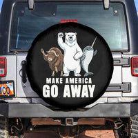 Funny Make America Go Away Spare Tire Cover Anti Authoritarian Political Gag Gift