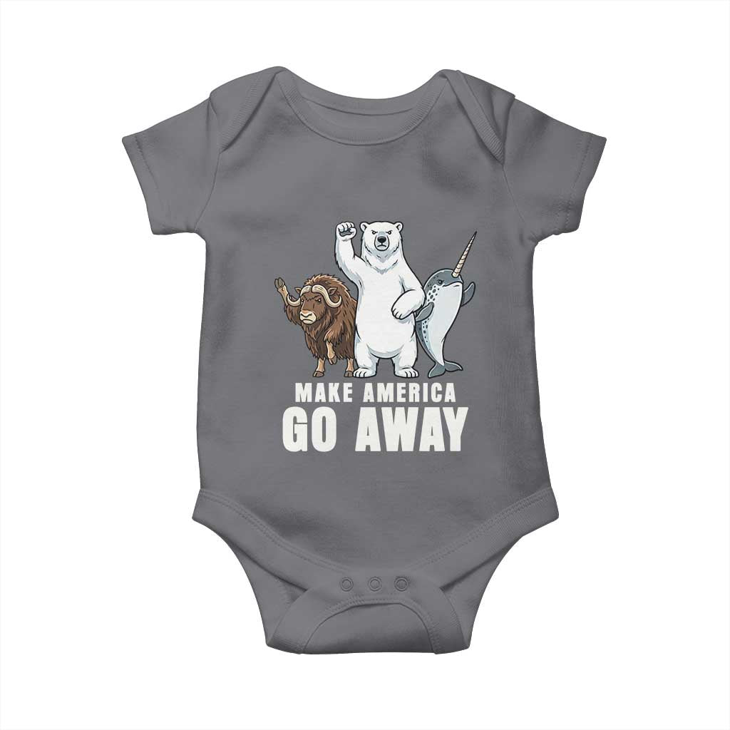 Funny Make America Go Away Baby Onesie Anti Authoritarian Political Gag Gift