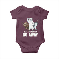 Funny Make America Go Away Baby Onesie Anti Authoritarian Political Gag Gift