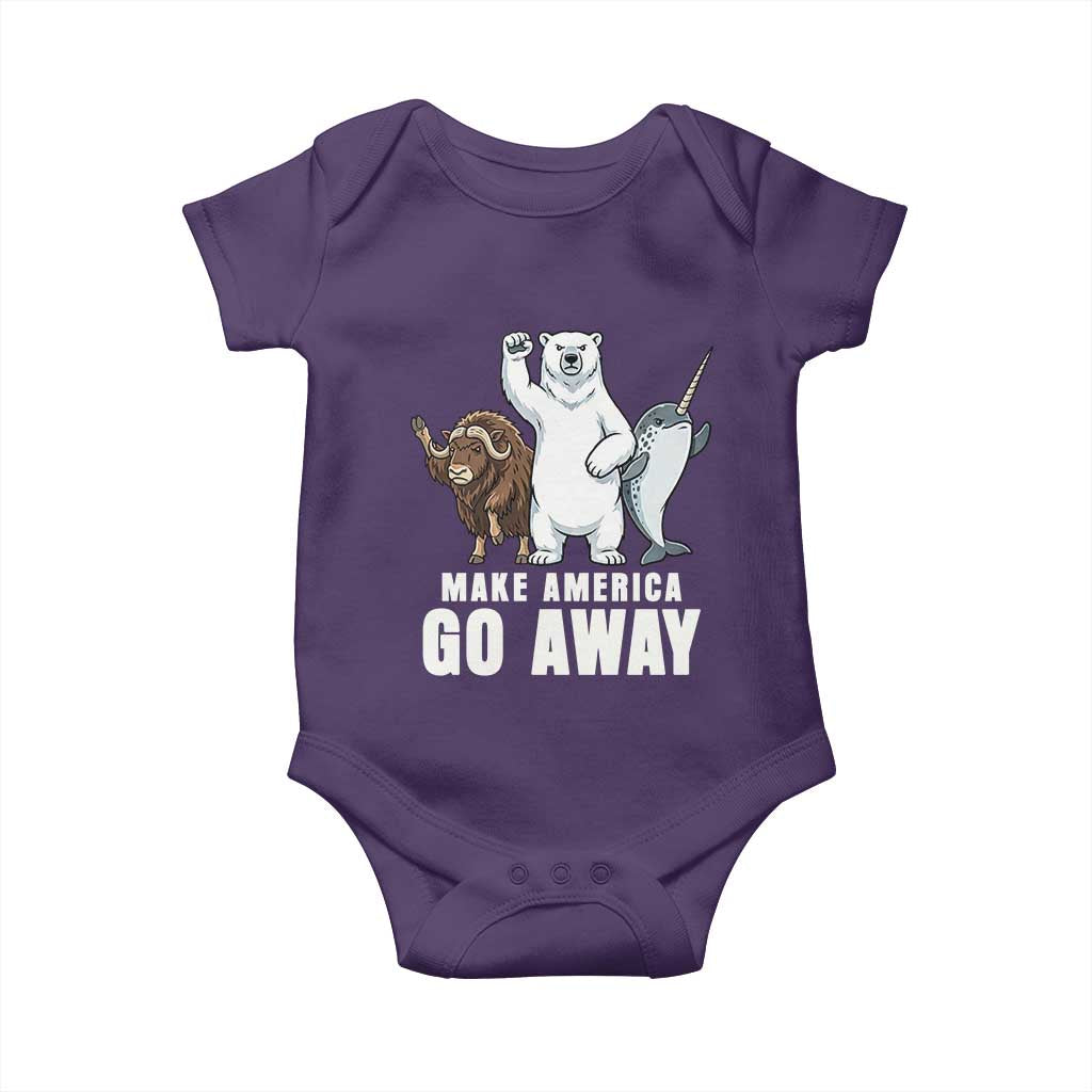 Funny Make America Go Away Baby Onesie Anti Authoritarian Political Gag Gift