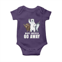 Funny Make America Go Away Baby Onesie Anti Authoritarian Political Gag Gift