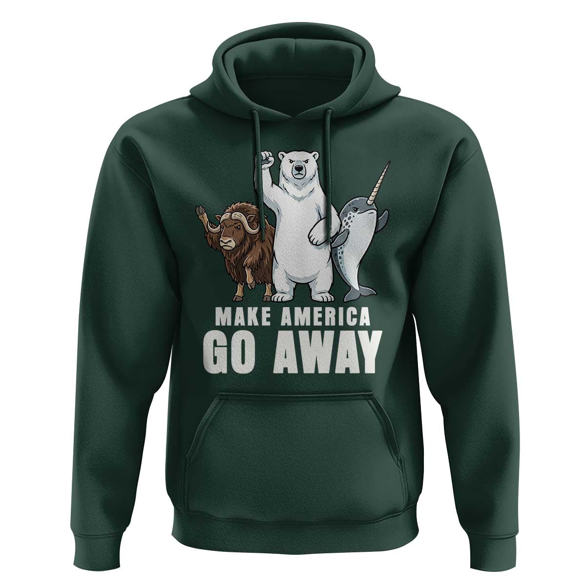 Funny Make America Go Away Hoodie Anti Authoritarian Political Gag Gift