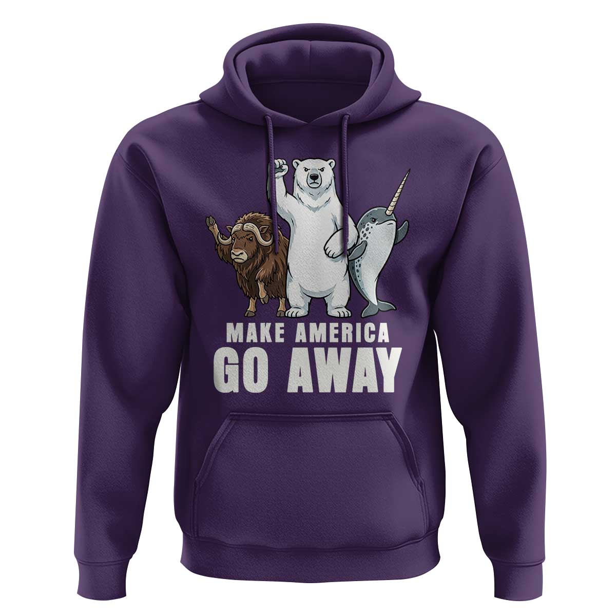 Funny Make America Go Away Hoodie Anti Authoritarian Political Gag Gift