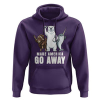 Funny Make America Go Away Hoodie Anti Authoritarian Political Gag Gift