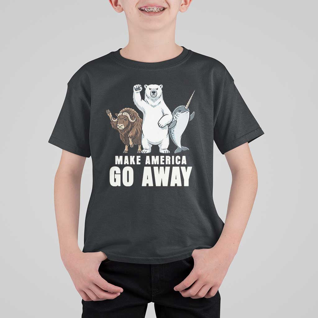 Funny Make America Go Away T Shirt For Kid Anti Authoritarian Political Gag Gift