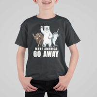 Funny Make America Go Away T Shirt For Kid Anti Authoritarian Political Gag Gift