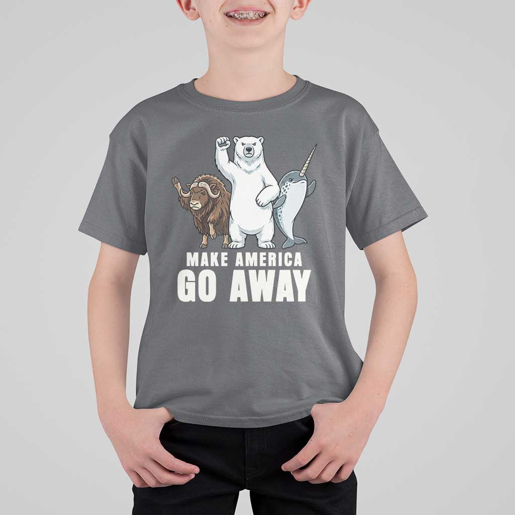 Funny Make America Go Away T Shirt For Kid Anti Authoritarian Political Gag Gift