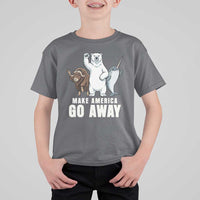 Funny Make America Go Away T Shirt For Kid Anti Authoritarian Political Gag Gift