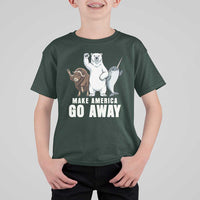 Funny Make America Go Away T Shirt For Kid Anti Authoritarian Political Gag Gift