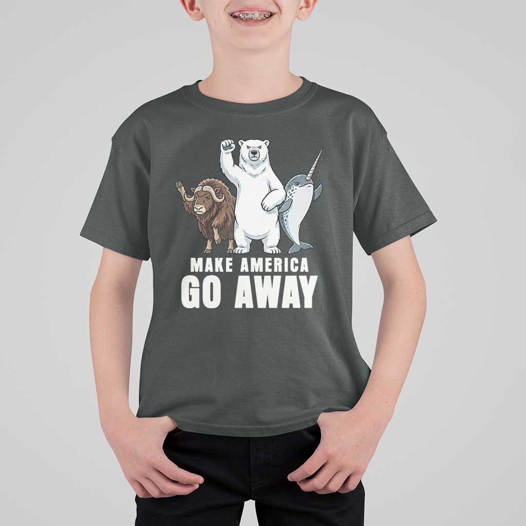 Funny Make America Go Away T Shirt For Kid Anti Authoritarian Political Gag Gift
