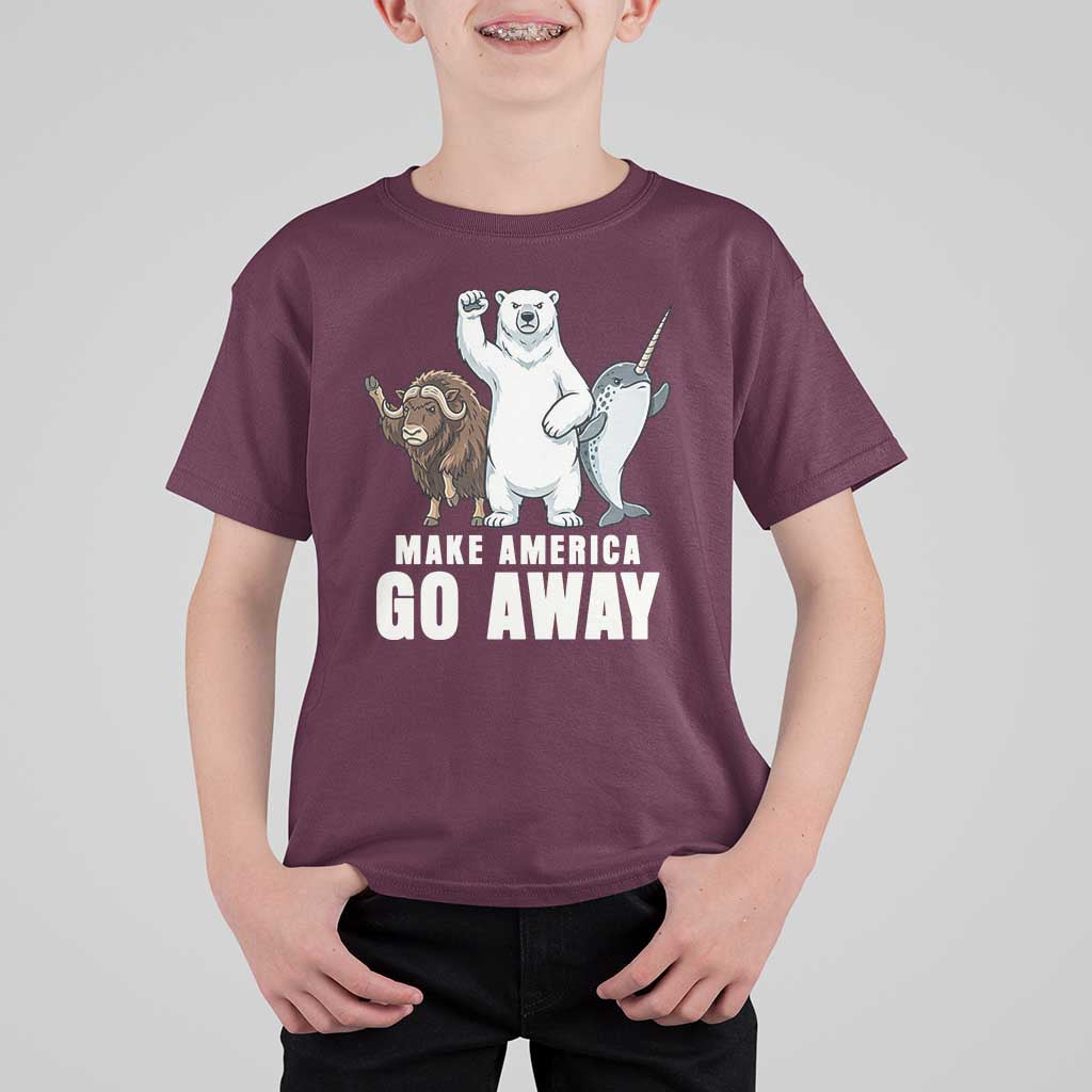 Funny Make America Go Away T Shirt For Kid Anti Authoritarian Political Gag Gift