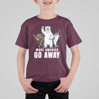 Funny Make America Go Away T Shirt For Kid Anti Authoritarian Political Gag Gift