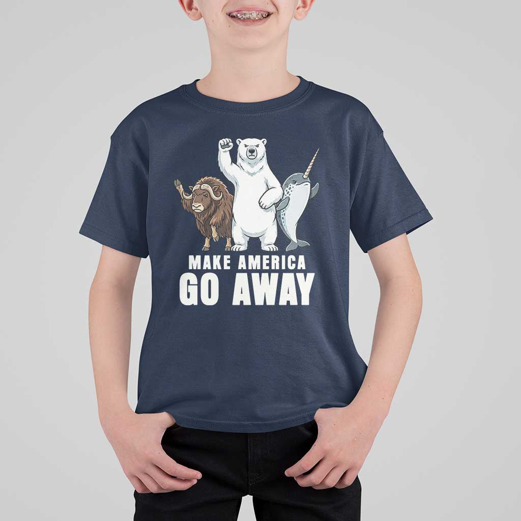 Funny Make America Go Away T Shirt For Kid Anti Authoritarian Political Gag Gift