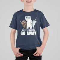 Funny Make America Go Away T Shirt For Kid Anti Authoritarian Political Gag Gift