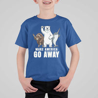 Funny Make America Go Away T Shirt For Kid Anti Authoritarian Political Gag Gift